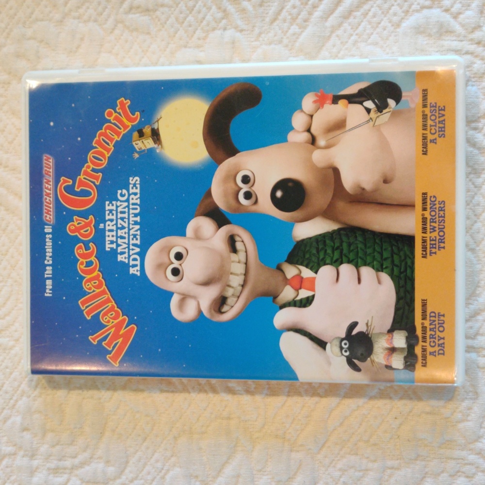 Wallace & Gromit In Three Amazing Adventures DVD movie Disk 2005, Used